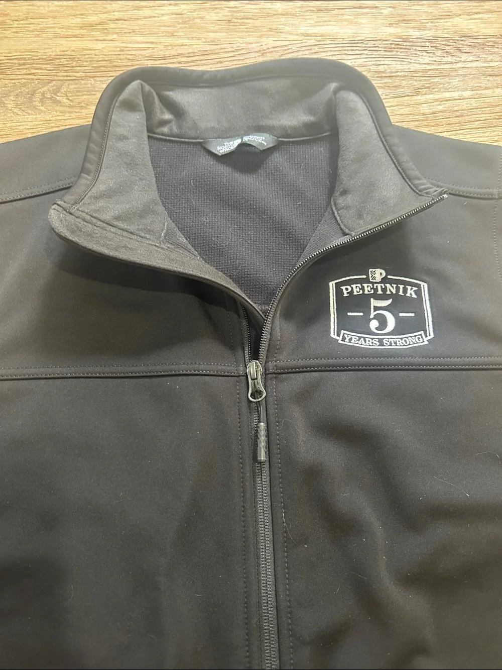 The North Face Black Men's Softshell Vest with Patch size large